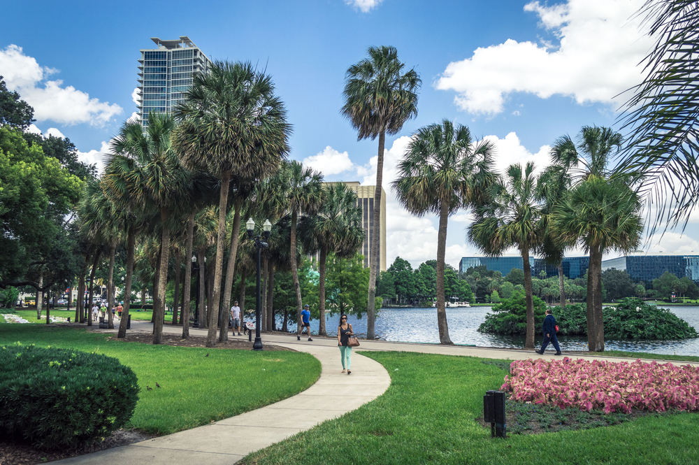 Orlando,,Fl,,Usa.,June,21,,2016.,Lake,Eola,Park,Is