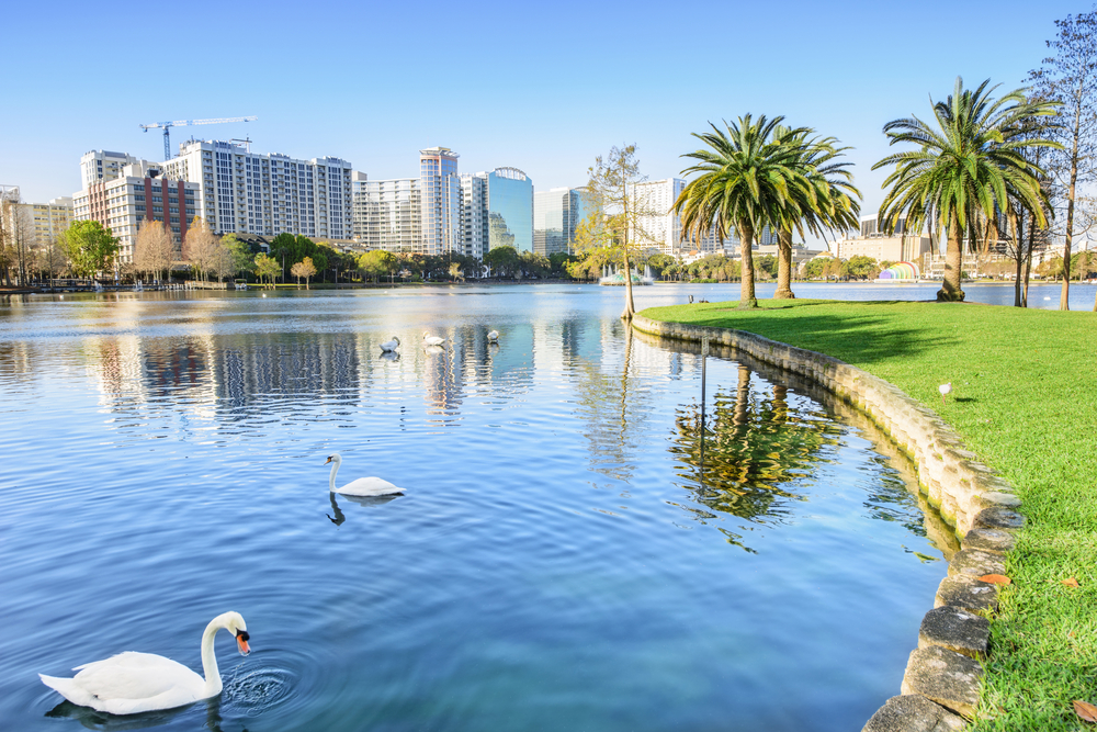 Orlando.,Located,In,Lake,Eola,Park,,Orlando,,Florida,,Usa.